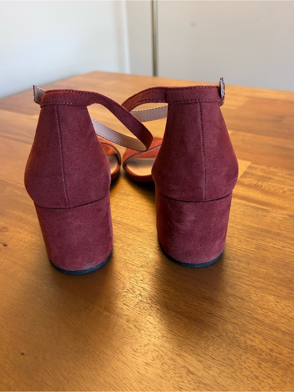 A New Day Strap Block Heel Sandals - Rust Red - Picture 3 of 6